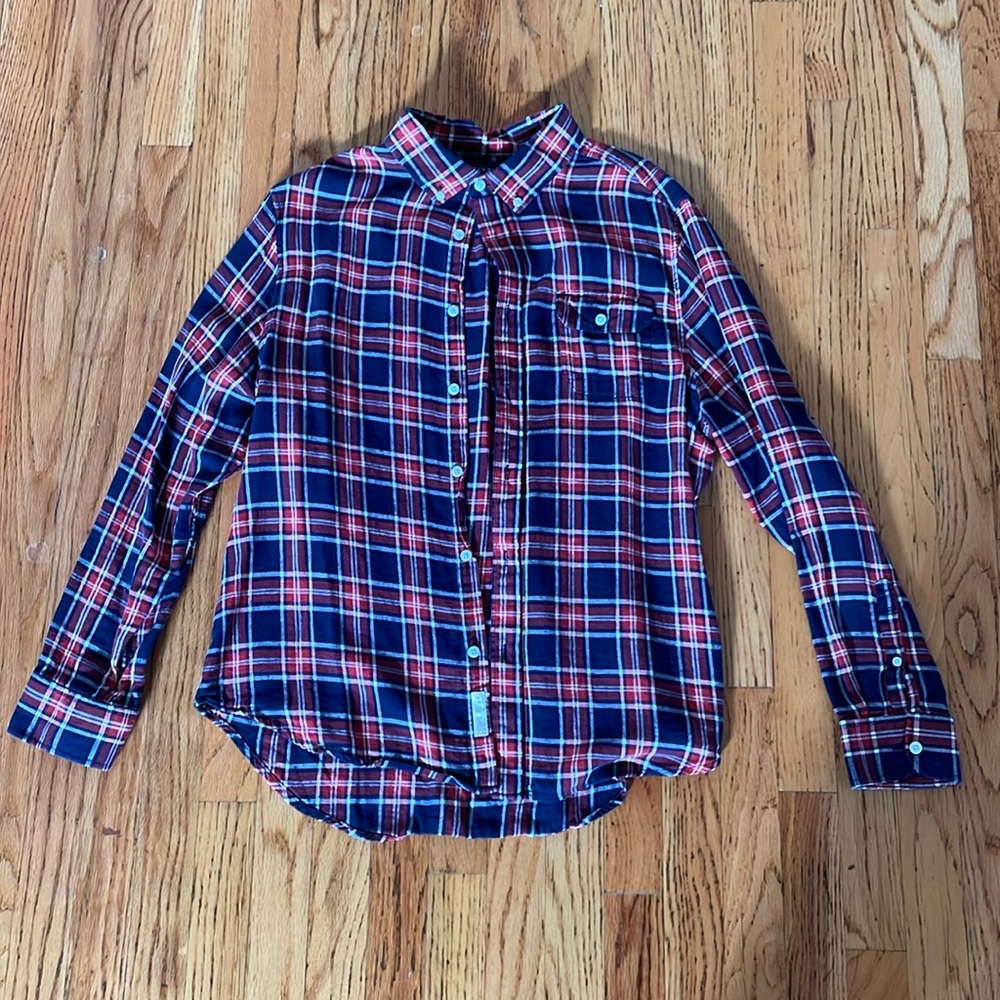 Five Four plaid button down shirt size XL